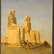 Les-Colosses-de-Thebes-Memnon-et-Sesostris-de-Jean-Leon-Gerome